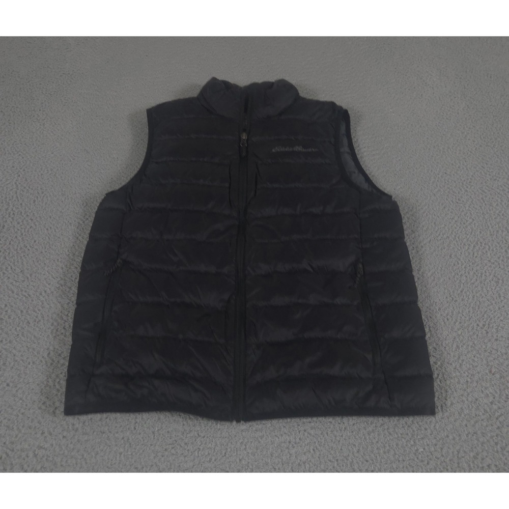 Eddie Bauer Vest Mens S Black CirrusLite Down Recycled Nylon Puffer EB650 Warm